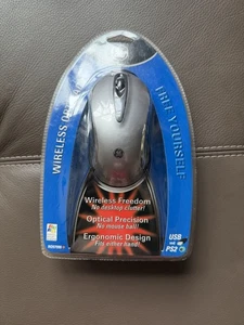 GE Wireless Optical Mouse + Receiver Model HO97990-Complete w/CD-ROM Instruction - Picture 1 of 2