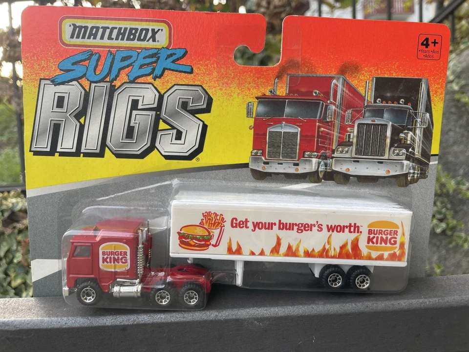 1:64 MATCHBOX SUPER RIGS KENWORTH BURGER KING NUOVO - Immagine 1 di 4