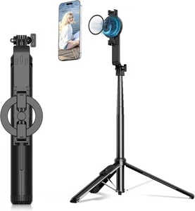 Trípode magnético para teléfono 61" y palo para selfies para entrenamiento de golf teléfono celular extensible... - Imagen 1 de 4