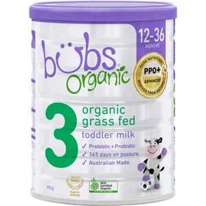 Bubs Organic Grass Fed Toddler Formula Stage 3 800g - Picture 1 of 2