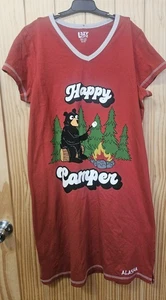 LAZY ONE Happy Camper Night Shirt S/M - Picture 1 of 7