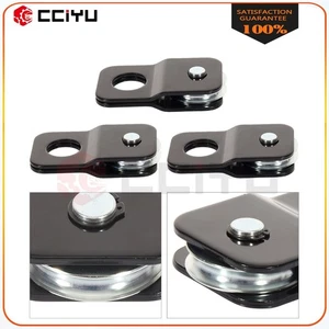 9000 LBS Snatch Block 4 TON black recovery Winch Pulley off-road ATV Tow 3pcs - Picture 1 of 6
