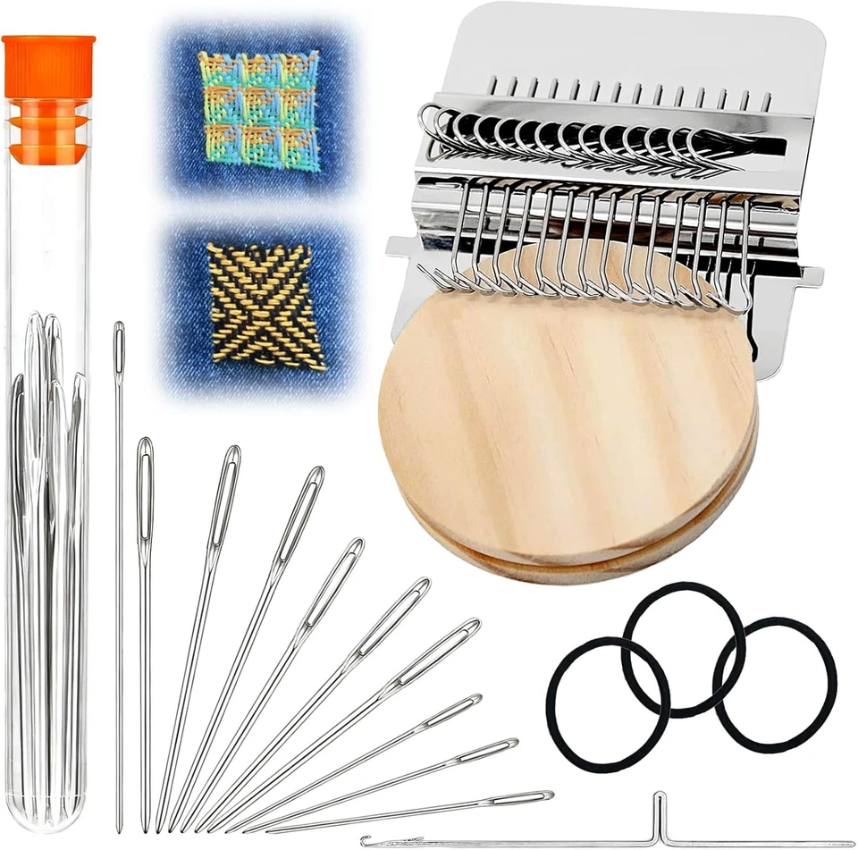 Knit Patch Kit Darning Loom, Knitpatch Patchmaker 2.0 Kit, Loom Knitting Machine - image 1 of 4