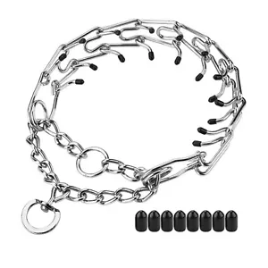 Collare strozzatore per cani collare addestramento catena ferma tirare addestramento cani animali domestici S-XL - Foto 1 di 10