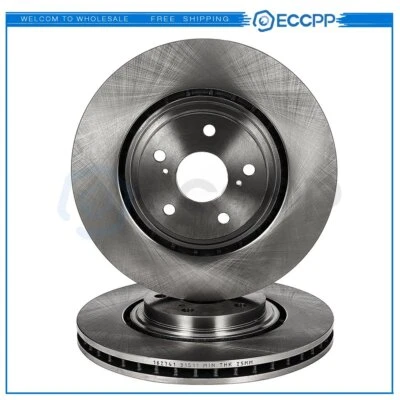 2 Front Brake Rotors For Toyota Highlander 2.7L 3.3L 3.5L - Изображение 1 из 2