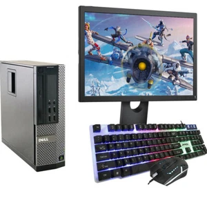 GAMING PC DELL HP COMPUTER BUNDLE WINDOWS 10 QUAD THREAD i3 8GB 500GB GT 710 - Picture 1 of 2