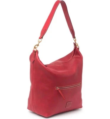 $498 - Dooney & Bourke Camden Florentine Large Leather Hobo in Red NWT