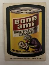 1974 Wacky Packages Series 8 Bone Ami Tan Back Vintage Original Topps