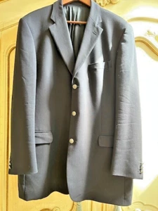 Mens Dark Navy Pierre Balmain Blazer Sports Jacket 44L Pure Wool - Picture 1 of 12
