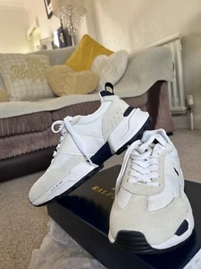 Ralph Lauren Trainers /Sneakers Unisex White/navy BlueUK6 BNIB price reduced - Picture 1 of 14