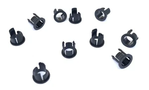 PORTA LED NERO FERMI MONTAGGIO PANNELLO 5mm SERRATURE 10 pz foro passante - Foto 1 di 1