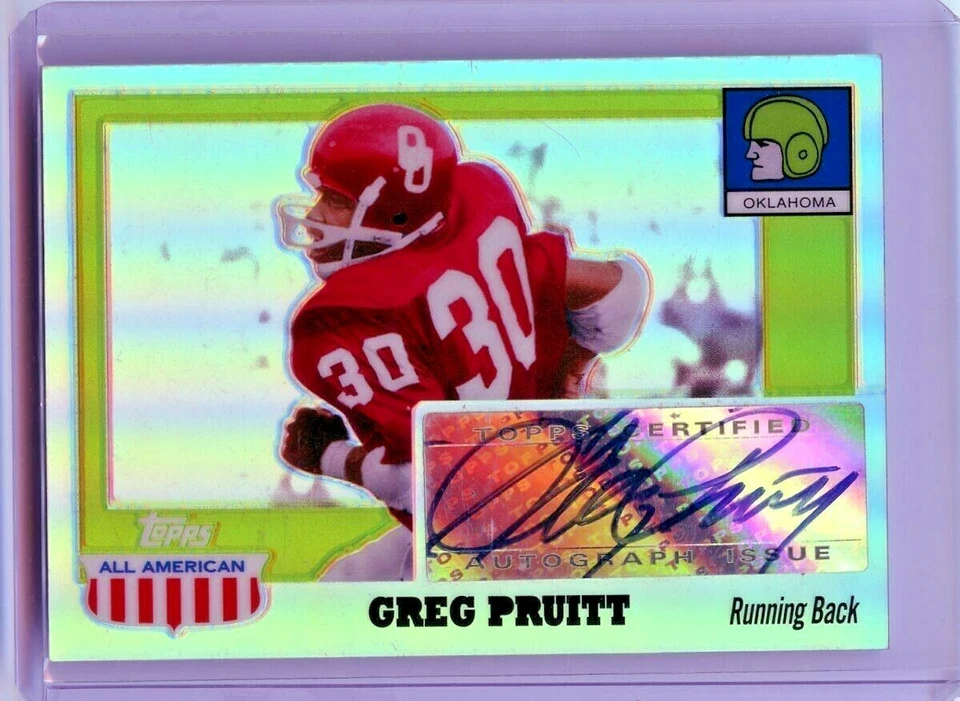 Greg Pruitt 2005 Topps All American Chrome Refractor Autograph /55 OKLAHOMA 💎 - Image 1 of 1