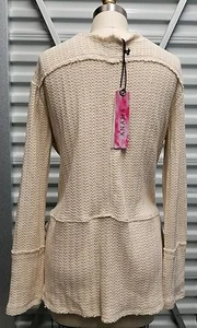 ANAMA Damen Tops M CoverUp Bademode Beige Rohkante getäfelt Neujahrsvorsatz  - Bild 1 von 6