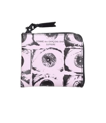 ВЫСШИЙ x Comme Des Garcons рубашка глаз бумажник и монета мешок комплект два CDG розовый - Изображение 1 из 4