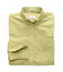 GANT RUGGER DIAMOND G Women's Soft Yellow Perfect Oxford Shirt - Picture 1 of 1