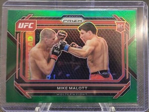2023 Panini Prizm UFC Mike Malott GREEN Prizm RC #19