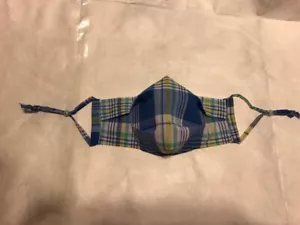Men Face Mash Soft Plaid Cotton Double Layer Cloth Fashionable Reusable Washable - Picture 1 of 11