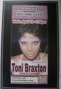 Toni Braxton 2006 Libra Tour Authentic Autographed 17"x12" Concert Poster - Picture 1 of 3