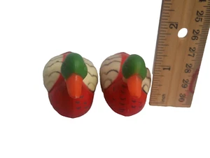 Vtg Miniature 2" Mallard Duck Decoys Set of Salt & Pepper Shakers - Picture 1 of 7