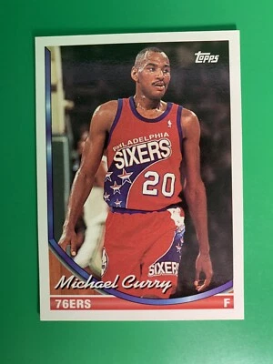 1993-94 Topps Michael Curry RC #286 Philadelphia 76ers - Image 1 of 2