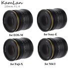 Kamlan 28mm f/1.4 APS-C Large Aperture Manual Focus Lens for Mirrorless Cameras