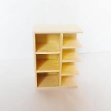1:12 Scale Miniature Bookshelf Wood Decoration Bedroom Dolls House Furniture