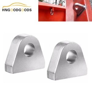 2pcs Weld on Shackle/Clevis Mounts 1" Thickness Steel for Offroad Trucks Bumper - Picture 1 of 15