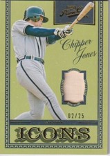 2016 Panini Prime Cuts Icons Bats Chipper Jones Gold /25 #IB-CJ HOF