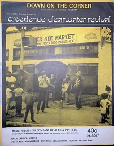CREEDENCE CLEARWATER REVIVAL Down on the corner partituras sudafricanas - Imagen 1 de 1