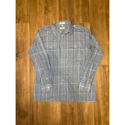 Camicia uomo Christian Dior vintage casual regular fit a quadri con bottoni taglia L