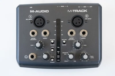 M-Audio M-Track 2 Channel USB Audio Interface XLR-MIDI - Image 1 of 3