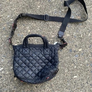 MZ Wallace Purse Crossbody Quilted Leather Embossed Handle Puffy - Picture 1 of 7