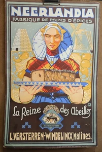 Carton publicitaire d'époque Fabrique de Pains d'épices Neerlandia /RSC52 - Imagen 1 de 2