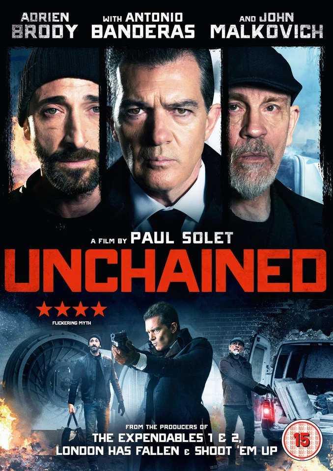 Unchained 2018 DVD Antonio Banderas John Malkovich Adrien Brody