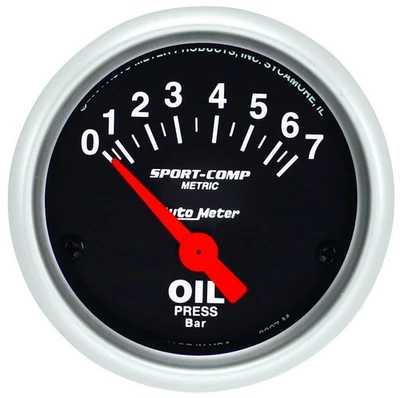 Auto Meter 2in Mini S/C Oil Pressure Gauge - Metric - Image 1 of 3