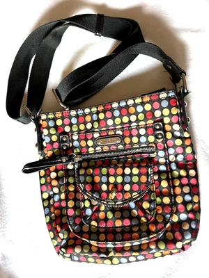 Bolso Bandolera Franco Sarto Para Mujer Multicolor Lunares Bolsillos con Cremallera Foto 1 de 4
