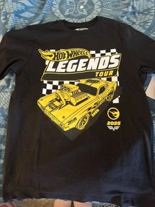 Hotwheels Kids 2025 Legends Tour Tshirt Black Size XL KIDS - Picture 1 of 3