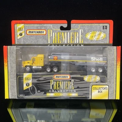 1996 Matchbox Premiere Rigs Series 1 Shell Tanker Truck Mack CH600 - Image 1 of 4