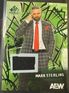 Parche Memorbilia #59 Upper Deck AEW SP 2025 juego usado marca verde esterlina - Imagen 1 de 2