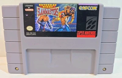 Nintendo SNES Saturday Night Slam Masters Cartridge Tested, Working - Image 1 of 4