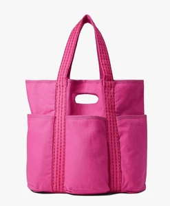 Free People Caravan Canvas Tote Pink Stitched NWT - Picture 1 of 4