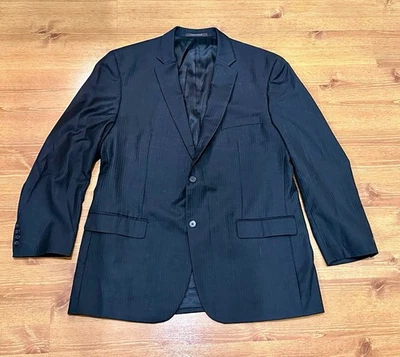 Traje Tasso Ella R40 31 Cintura Lana 2 Piezas Traje Exclusivo Macy's Negro Rayas Foto 1 de 4