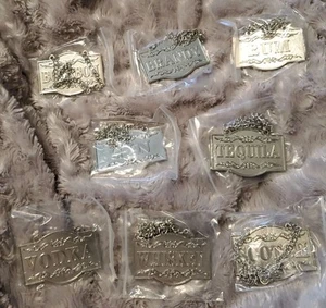 Decanter Tags - Liquor Tags (Set of 8, Gorgeous Silver) Liquor Decanter Label... - Picture 1 of 5