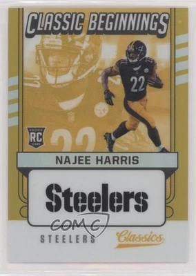 2021 Panini Classics Classic Beginnings Gold /75 Najee Harris #CB-NH Rookie RC - Image 1 of 2