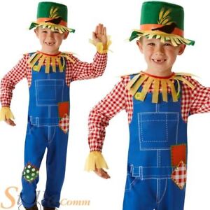 Boys Mr Scarecrow Book Week Fancy Dress Costume Wizard Of Oz Child Outfit