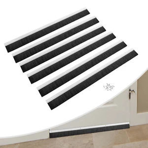 6 PCS Durable Door Brush Sweeps Seal Garage Roll Up Door Brush Net Width Home - Picture 1 of 18