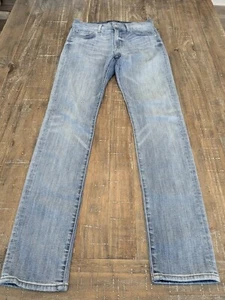 7 For All Mankind Jeans Mens 29 Blue Paxtyn Slim Straight Foolproof Denim - Picture 1 of 9