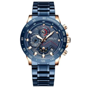 CRRJU Multifunción Seis Agujas Acero Inoxidable Reloj para Hombre - Imagen 1 de 5