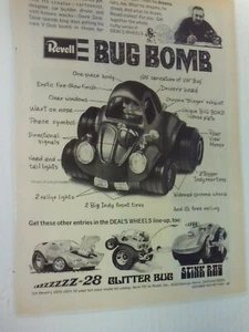 1970 REVELL BUG BOMB, STINK RAY, ZZZ28 KIT AUTO vintage STAMPA ANNUNCIO laminato - Foto 1 di 1