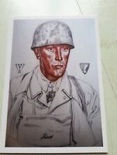 Künstlerpostkarte  W. Willrich "Luftlandetruppe" Oberleutnant Zierach